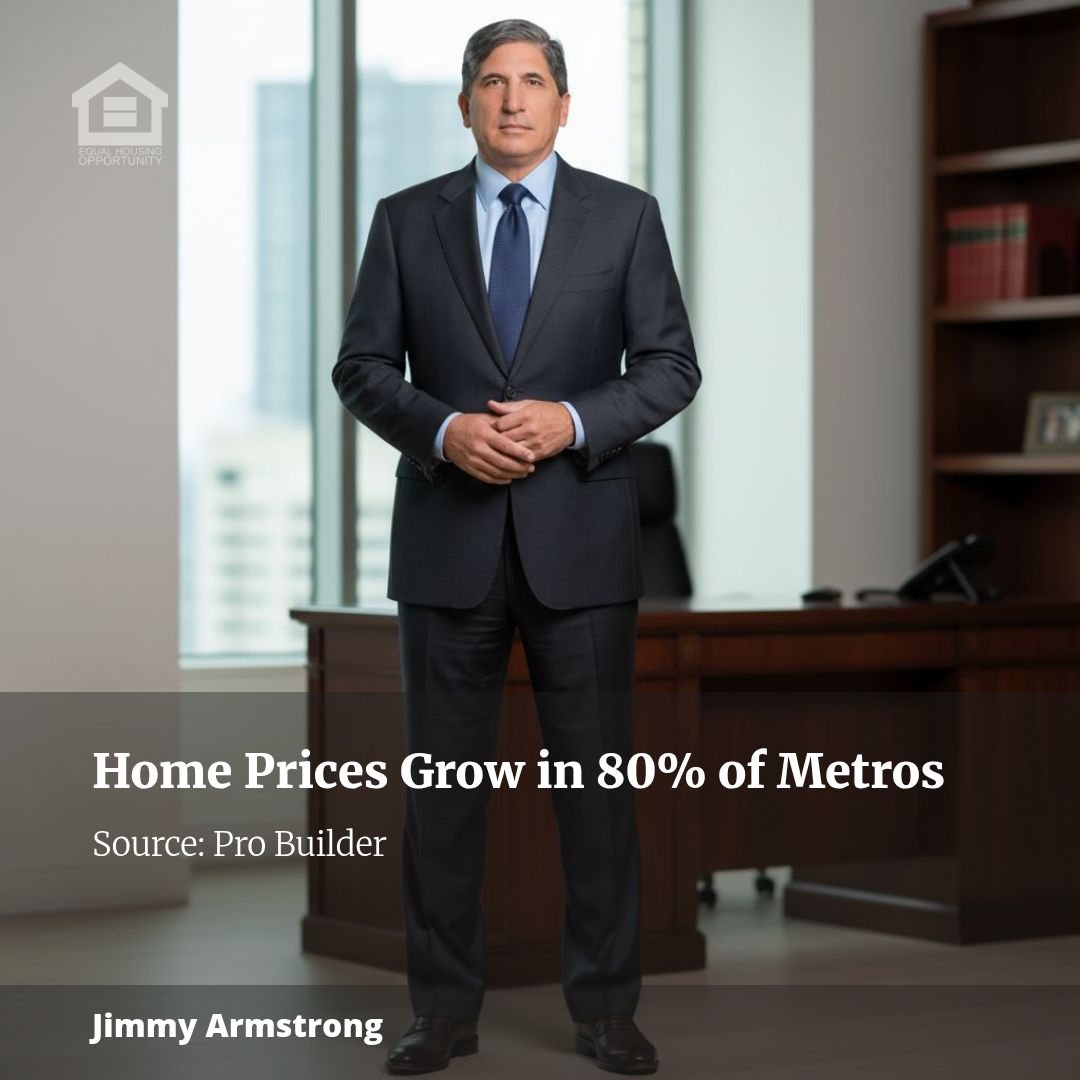 Home Prices Grow in 80% of Metros